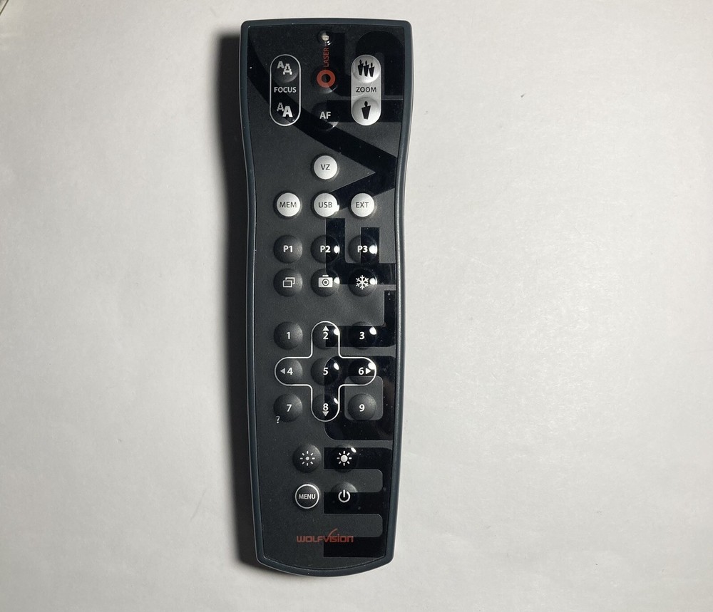 Original Remote With Laser 102347 for WolfVision V-8neo Visualizer Used WORKS