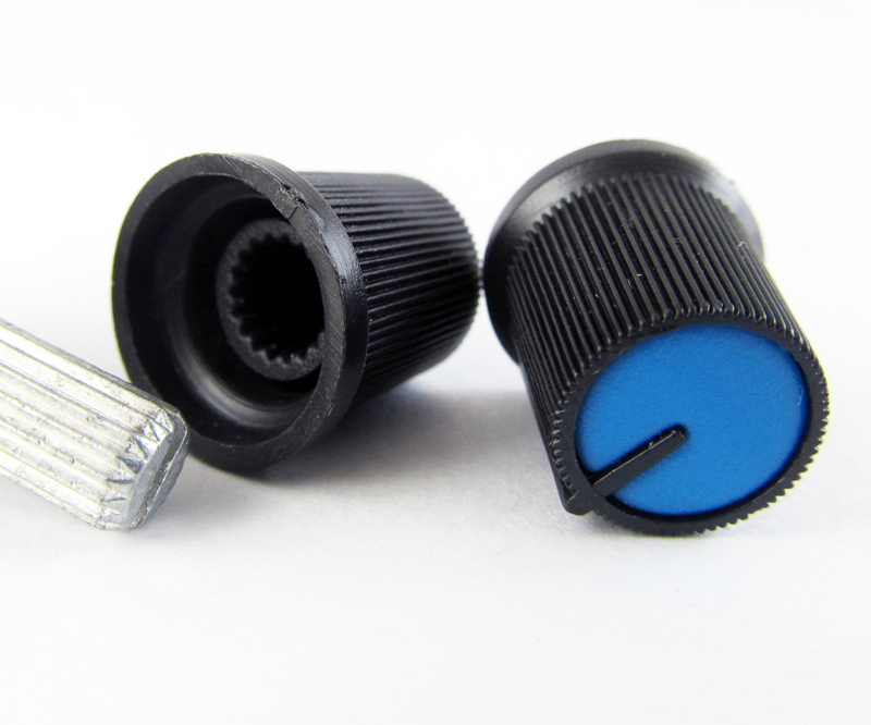 1pc plastic Blue Tall Dome Circular Knobs for Pots Use