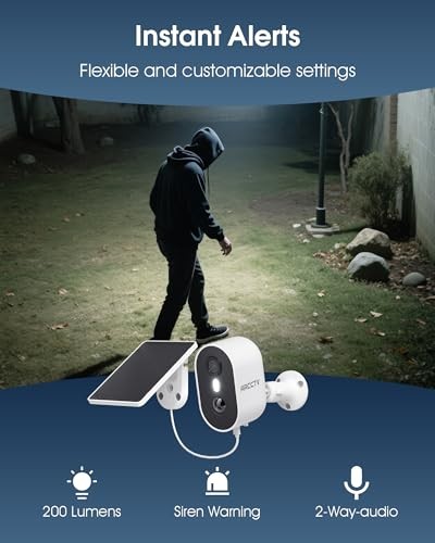 Security Camera Wireless Outdoor, 4MP Recharge Battery Powered WiFi 2 Pack
