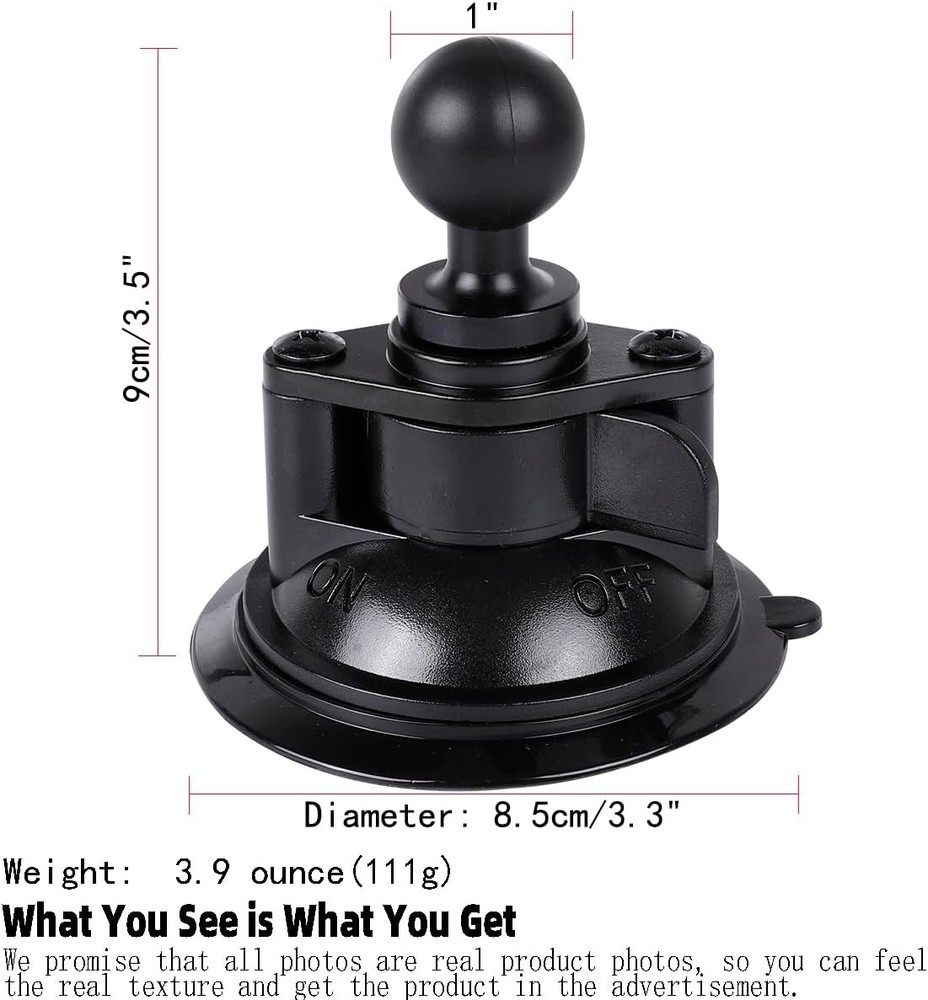 Suction Cup Mount with Ball Head