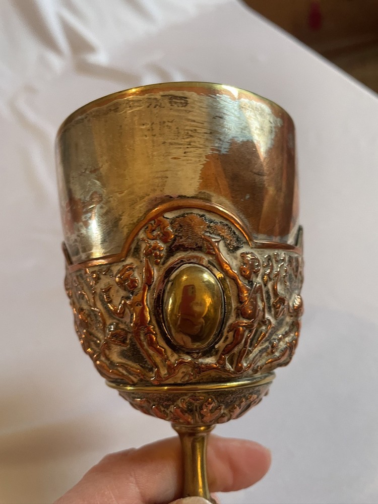 Antique Silver Plated Goblet Hallmarked