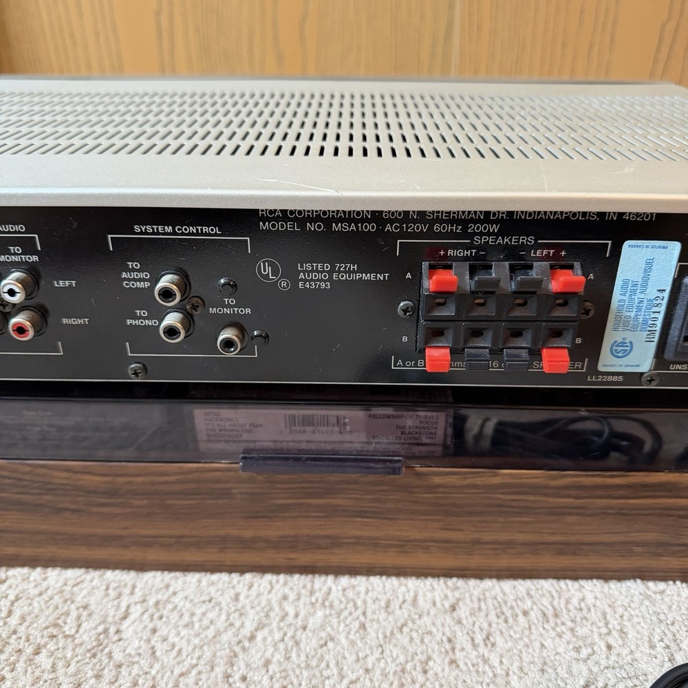 Vintage RCA Dimensia MSA100 Integrated Amplifier - Tested & Works