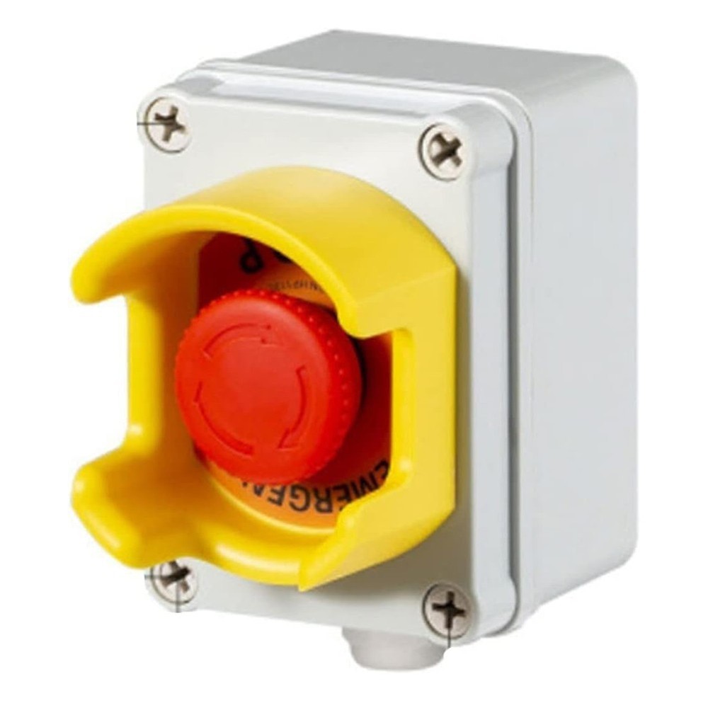 E-Stop Button Electrical Safety Flame-Retardant ABS Material Critical Situations