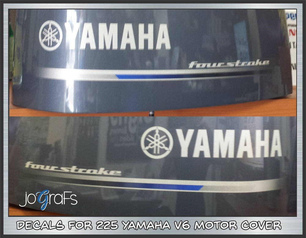 Yamaha 60HP Four Stroke Outboard Engine Decals Replacement Sticker Set