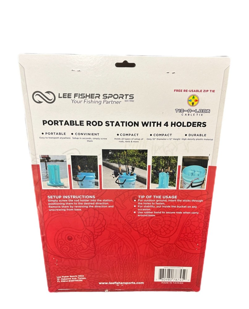Portable Rod Station With 4 Holders