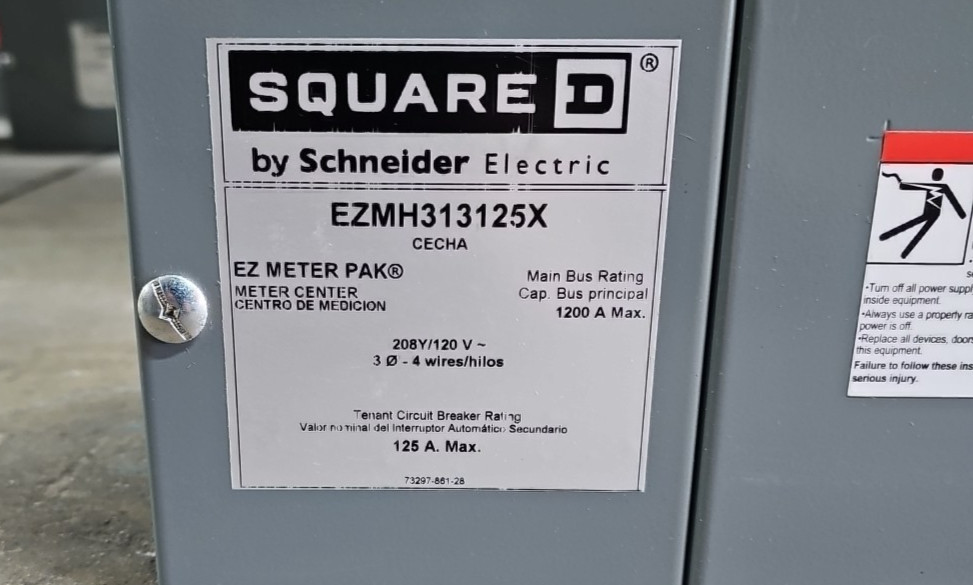 Square D EZMH313125X EZ METER PAK