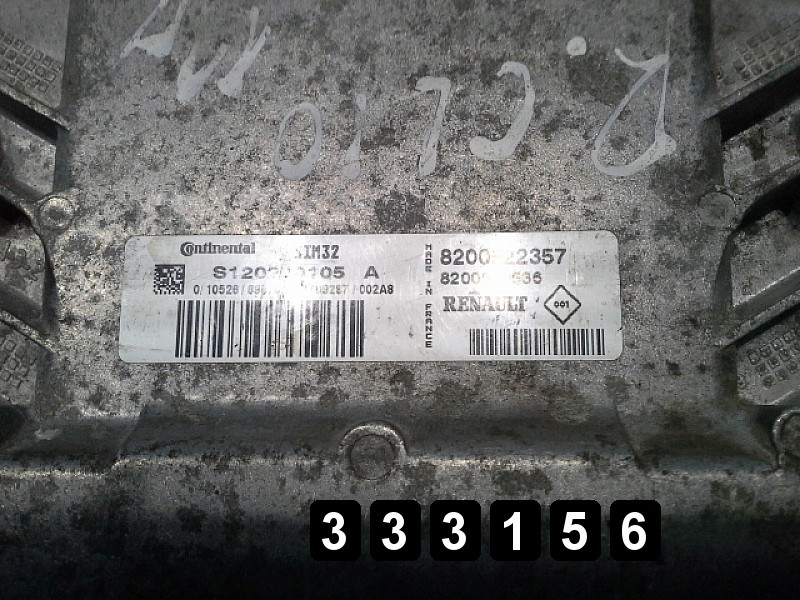 2011 RENAULT CLIO ECU 8200510536