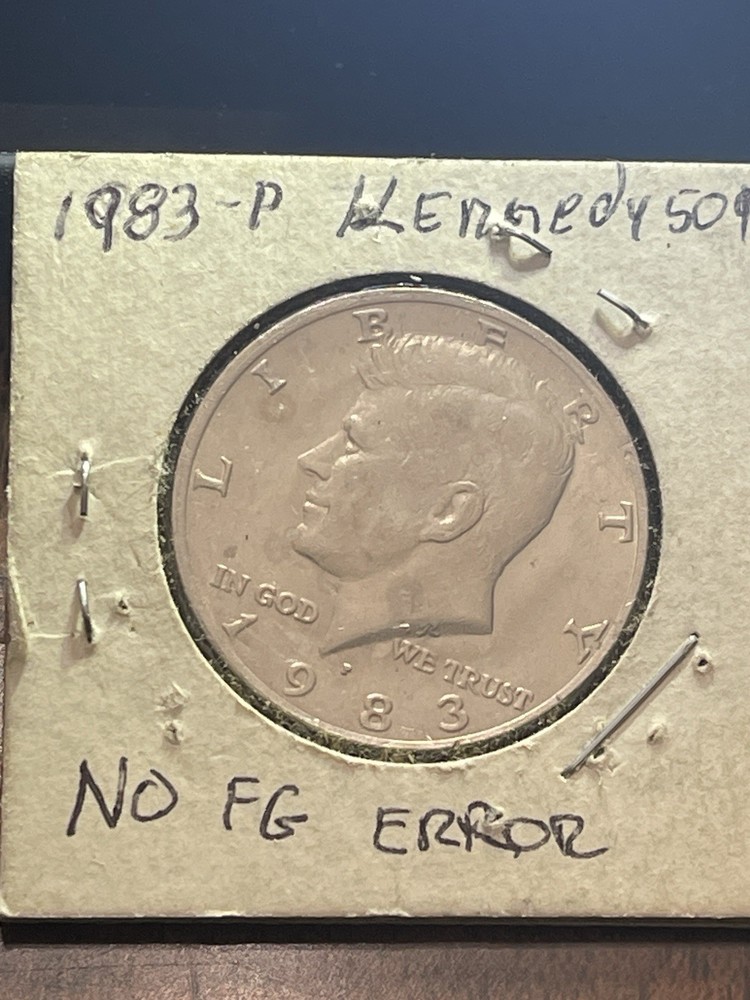 1983 P Kennedy Half Dollar Mint Error No FG set.