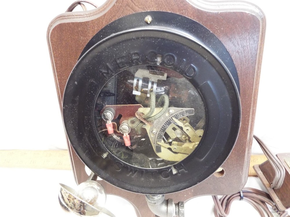 Nice Lighted Mercoid Control Switch Steampunk Industrial Wall Plaque Steam Punk