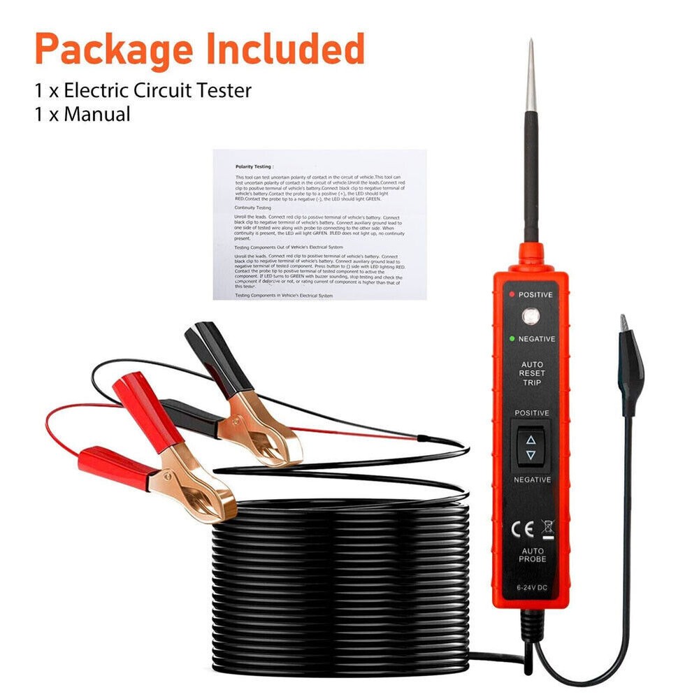 Car Vehicle Digital Power Probe Circuit Electrical Tester Test Device System US