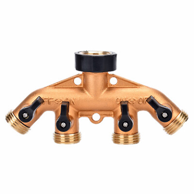 Green Thumb 30002 4-Way Brass Manifold - Quantity 1