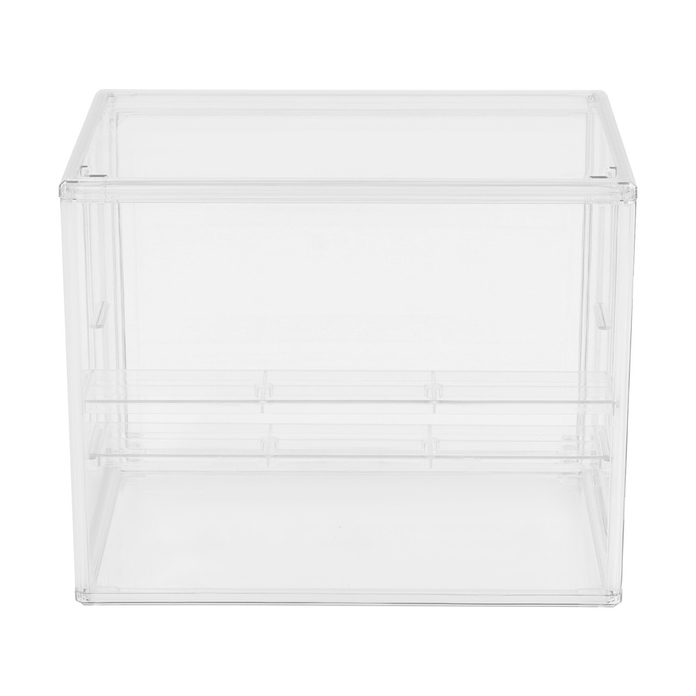 Step-layering Clear Display Case PET Tabletop Storage Box Figurines Display Box