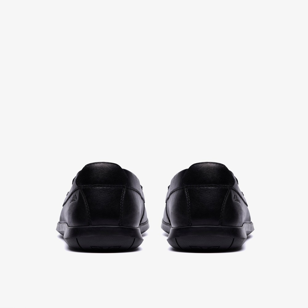 CLARKS Men's Flexway Step Black Leather 26184462