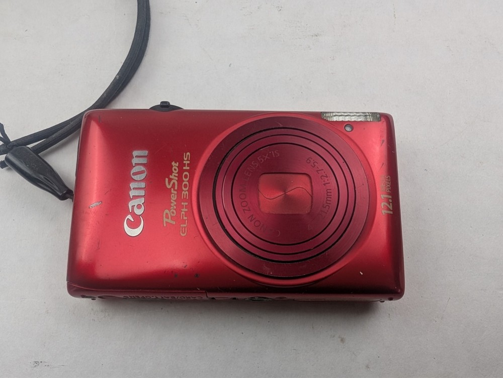 Canon PowerShot ELPH 300 HS Red - Cracked screen
