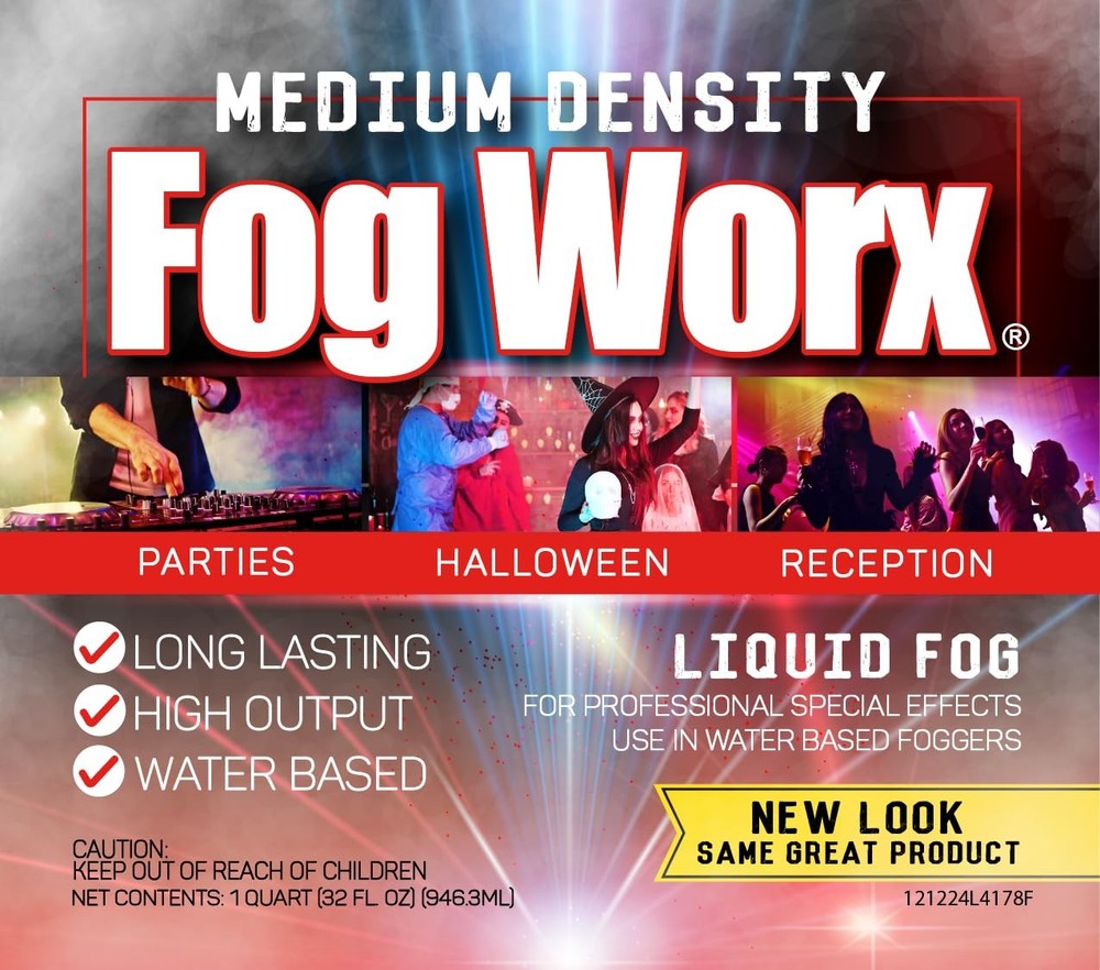 Fog Machine Fluid 32oz Premium Odorless Medium Density High Output