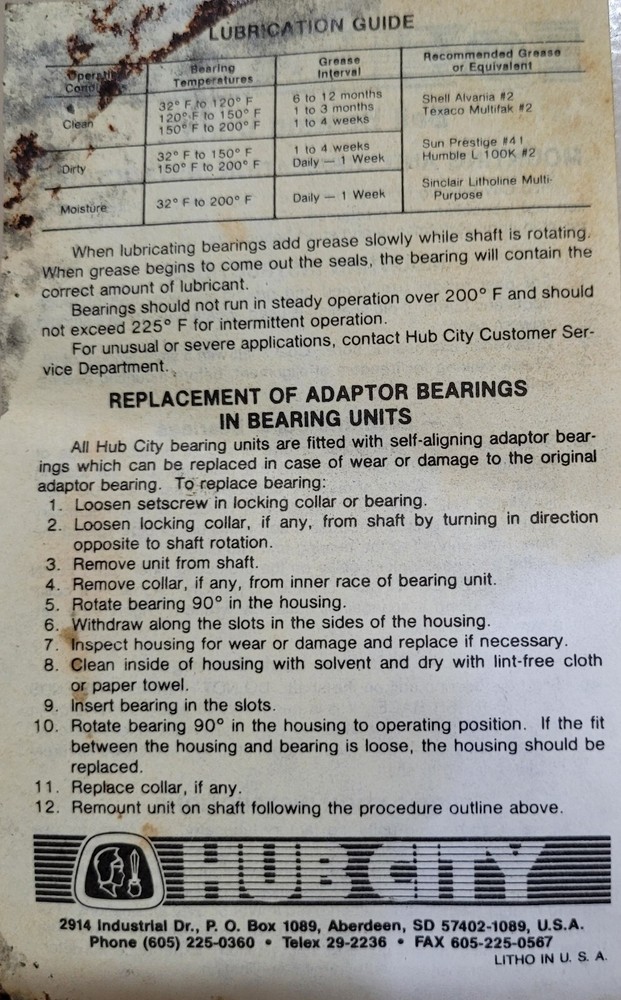 Mounted Bearing Model FB250 x 2 7/16