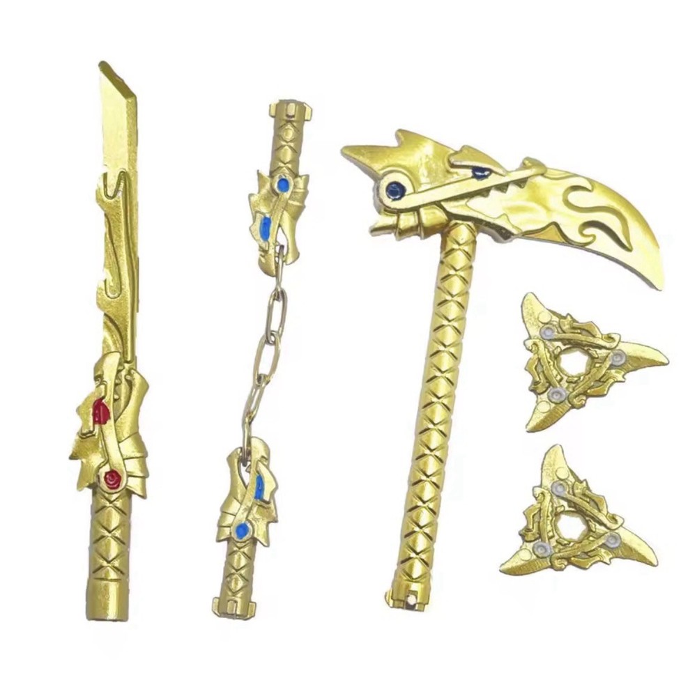 Custom Ninjago 4 Golden Elemental Weapons