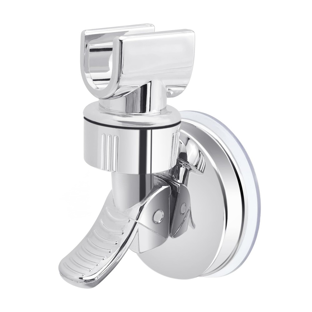 Quacc Adjustable Shower Head Holder Handle Clip Removable Silver