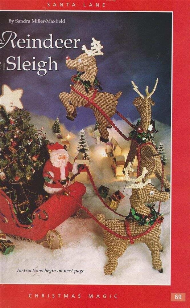 OOP!!VTG!!HB PLASTIC CANVAS CHRISTMAS MAGIC 58 PROJECTS