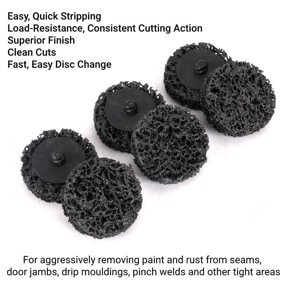 10PCS 2in Roll Lock Die Sanding Disc Grinder Stripping Paint Rust Removal Wheels