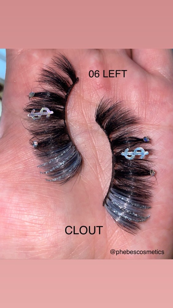 Glitter Mink Lashes, handmade 