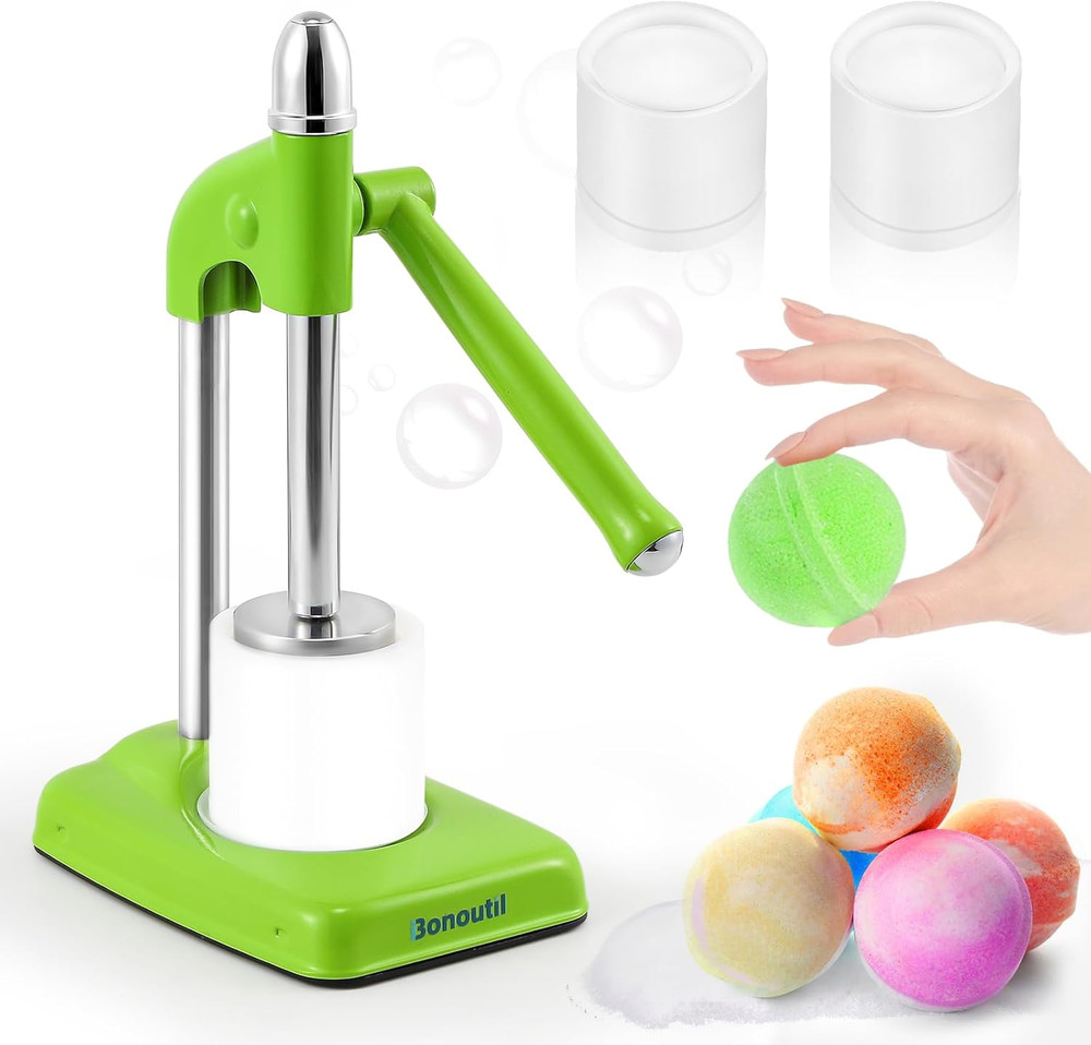 Bath Bomb Press Machine-2 Molds Easy Press Bath Bomb Machine DIY Soap Making for