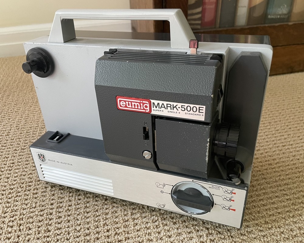 EUMIG Mark 500E Projector - 8mm Std Super – w Paperwork - Austria POWERS LIGHTS
