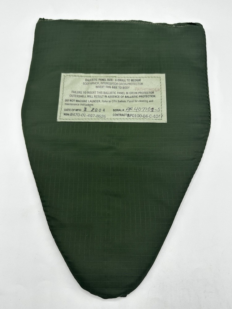 USGI Army Groin Protector X Small- Medium UCP ACU carrier