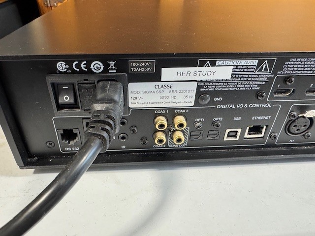 CLASSE SIGMA SSP AUDIO VIDIO PROCESSOR