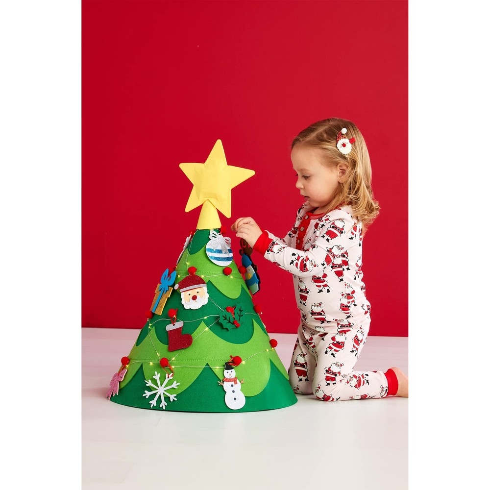 Mud Pie Felt Christmas Tree 2ft 2in, Green