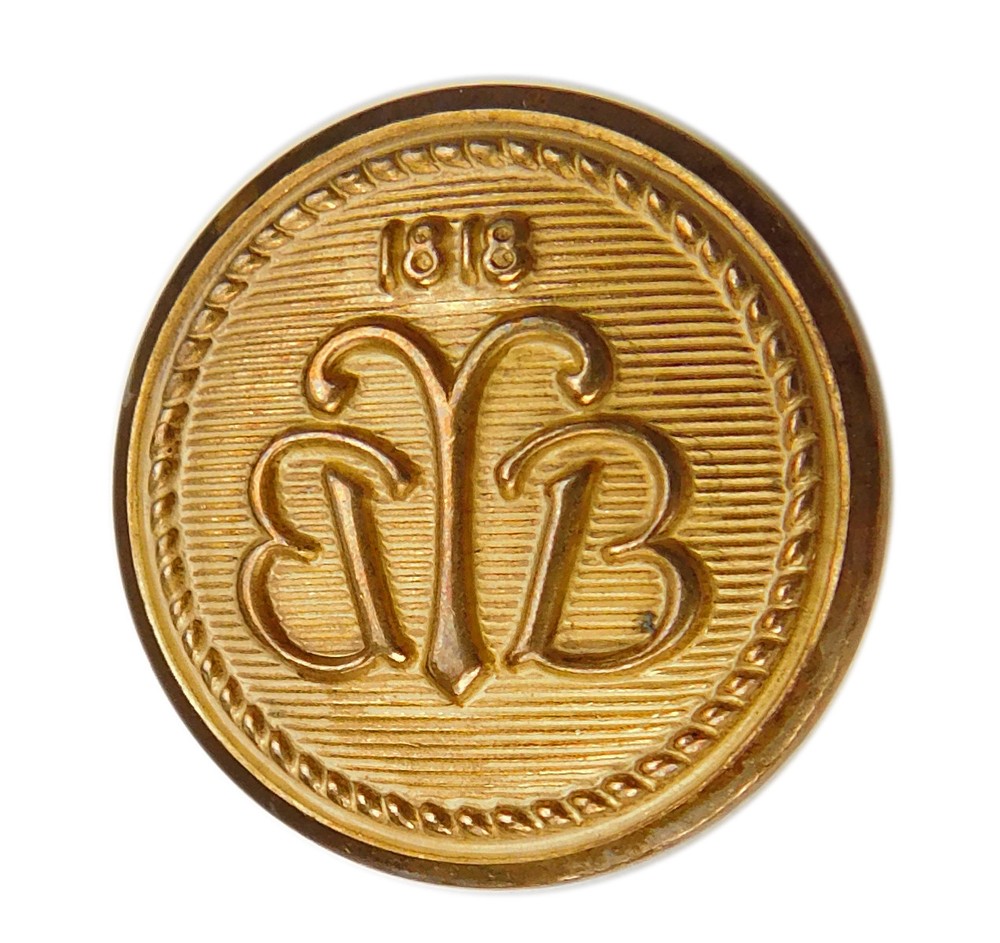 Brooks Brothers Double BB 1818 Metal Sleeve Replacement Button .60"