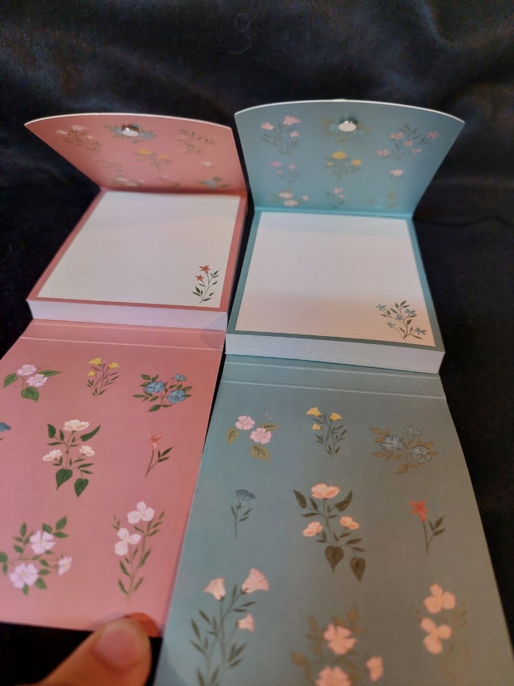 4 Small Dog & Floral Notepads