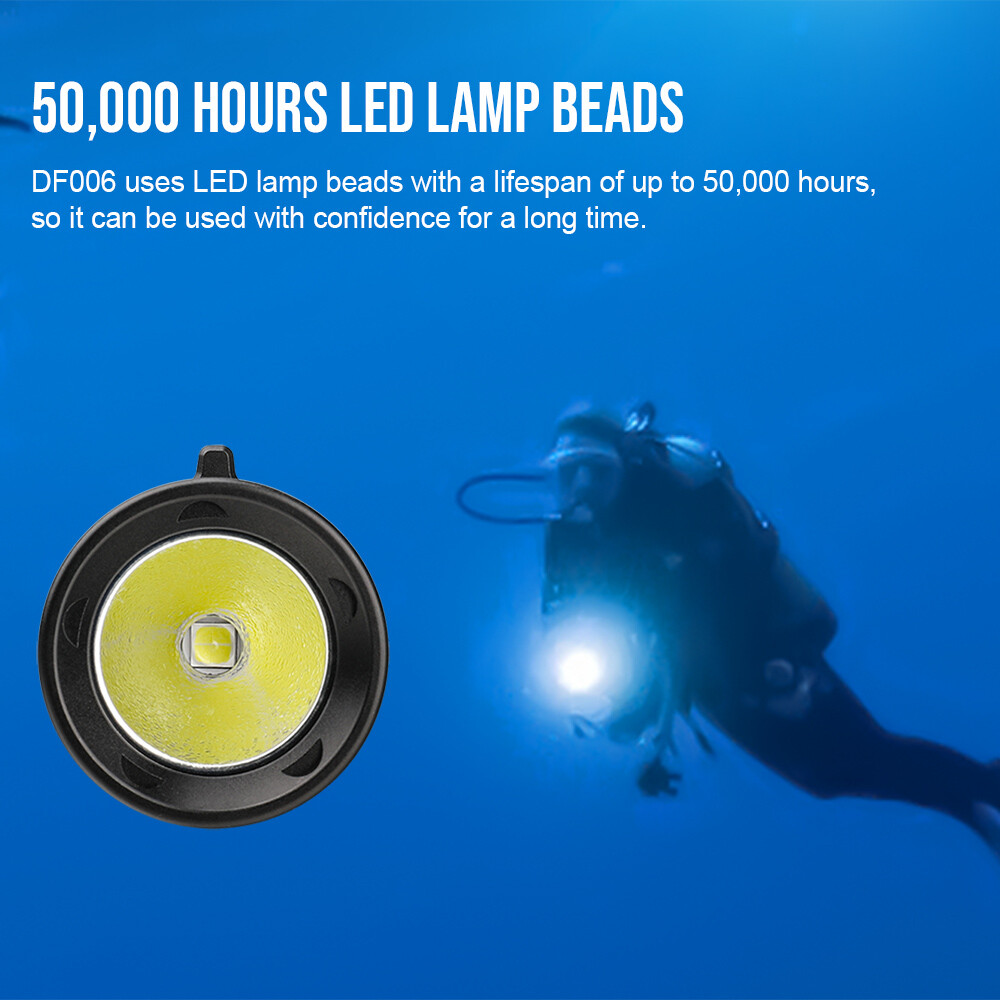 TrustFire 2300LM LED Diving Light 100m Waterproof LED Scuba Dive Flashlight S