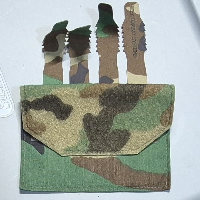 Woodland Camo Beez Combat Systems  small admin pouch