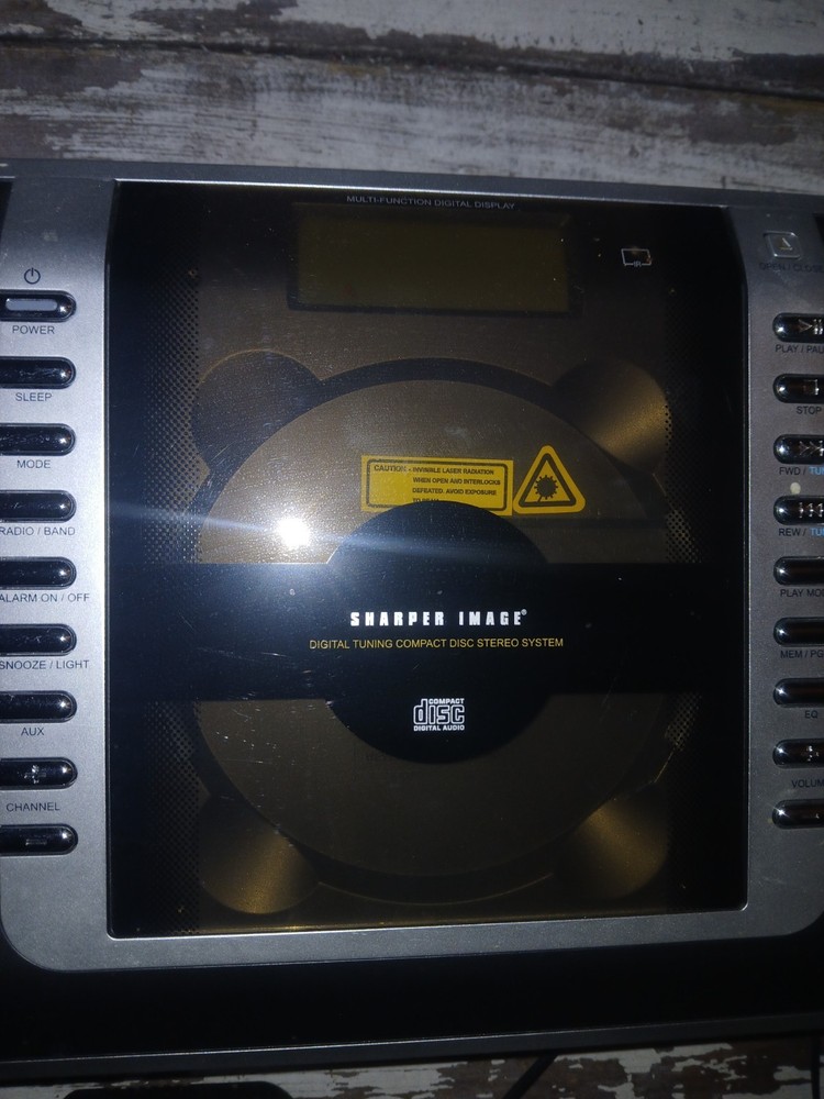 Sharper Image BlueNight CD DIGITAL TUNING COMPACT DISC STEREO. See description