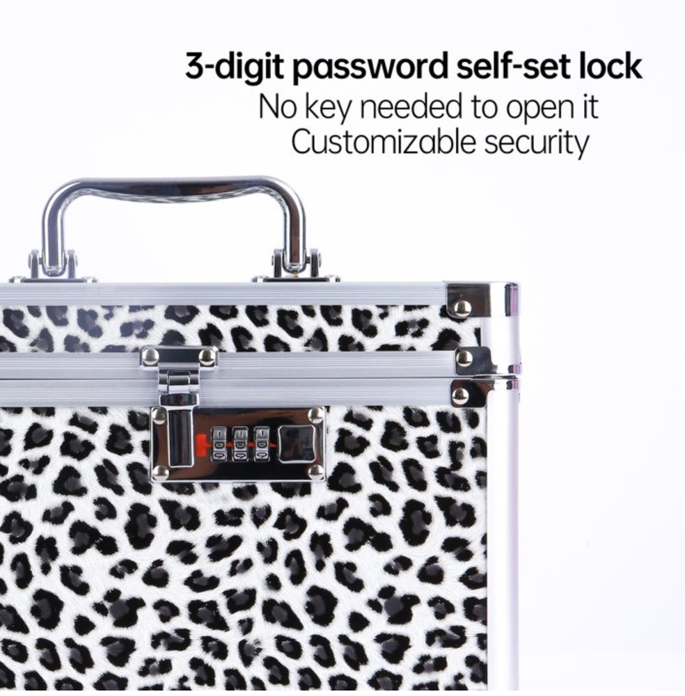 Combination Lock Box, Security Lock Boxes for Documents, Valuables, Medicine