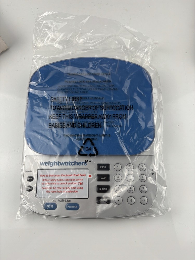 Weight Watchers Electronic Food Scale with Point Plus Values Database New