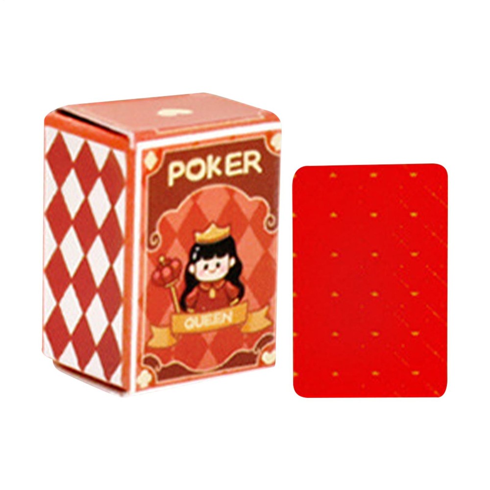 Playing Cards Finger-Sized Desk Board Game 54 Sheets Interactive Play