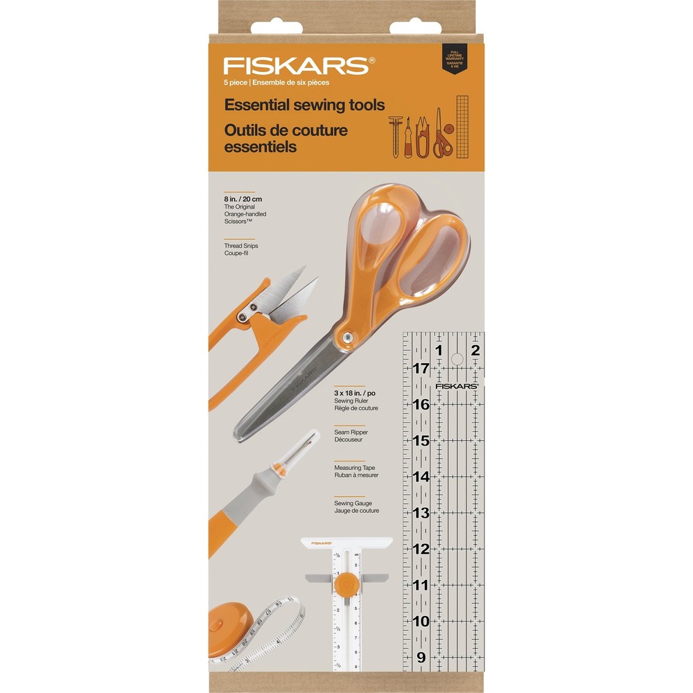 6 Piece Sewing Essentials Set Orange