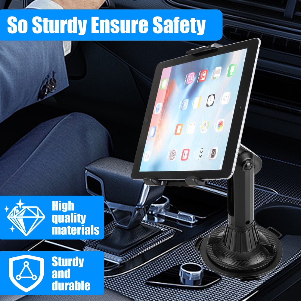Universal Smart Phone Tablet Car Mount Holder Cup Stand Extendable Neck Cradle