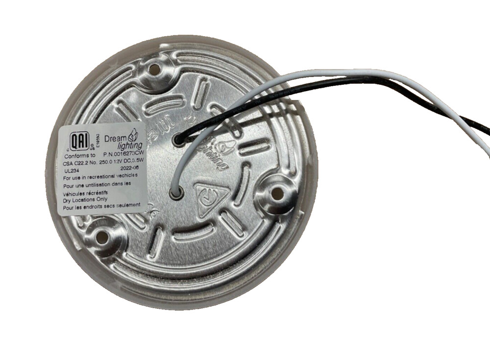 4 PACK 3.5" 12V DREAM LIGHTING LED Ceiling Under Cabinet Dome Lamp Camper/RV