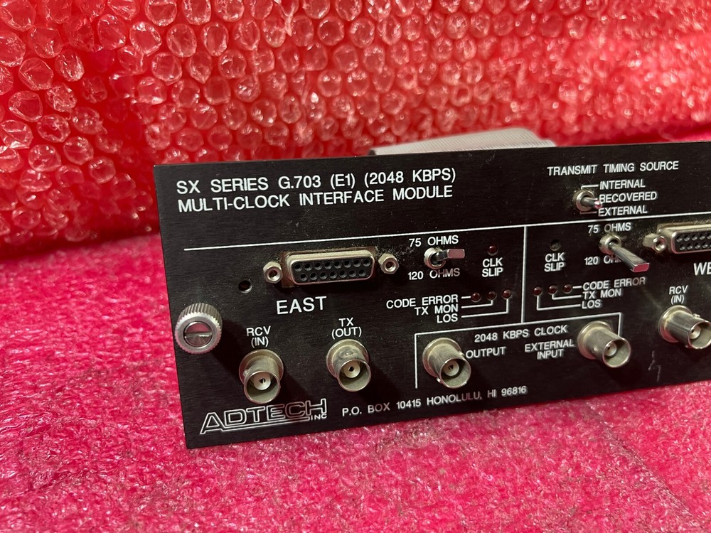 ADTECH SX/12 DATA LINK SIMULATOR INTERFACE MODULE