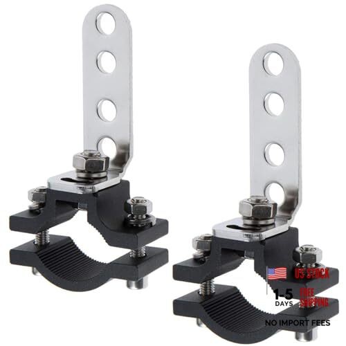 Motorcycle Light Bracket, Adjustable Motorcycle Spotlight Mount Brackets,Turn