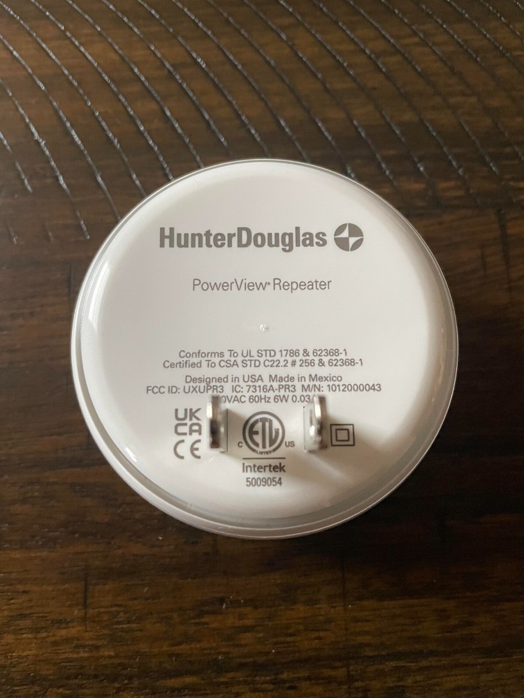 Hunter Douglas New PowerView Gen 2 Repeater