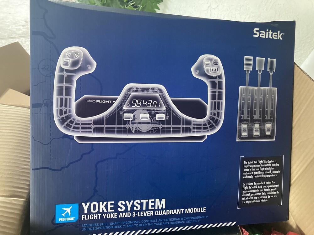 BRAND NEW LOGITECH G SAITEK PRO FLIGHT YOKE SYSTEM