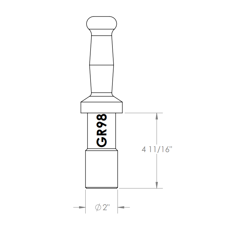 STOMPER FOR BIR GRINDER MODEL 722, 812, 822