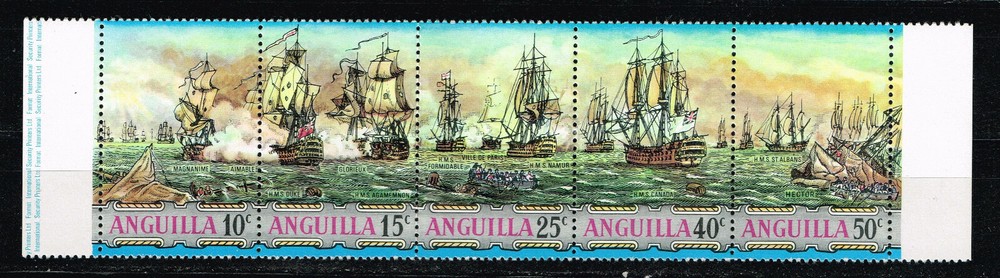 Anguilla Island Historical Ships set 1968 MNH A-2