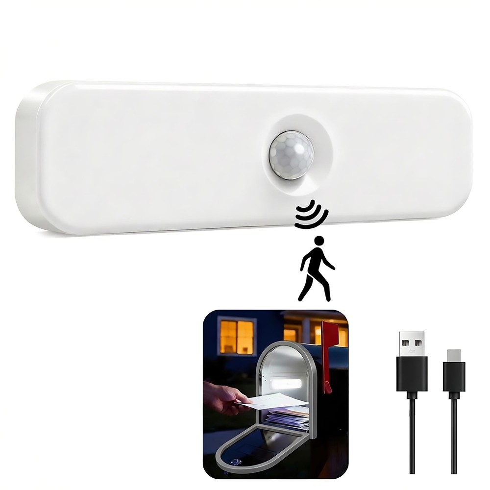 Rechargeable Mailbox Light, Wireless Motion Sensor Mailbox Lights, Magnetic L...