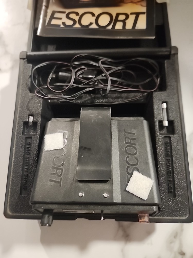 Escort Black Electronic GPS Radar Warning Receiver With Accessories