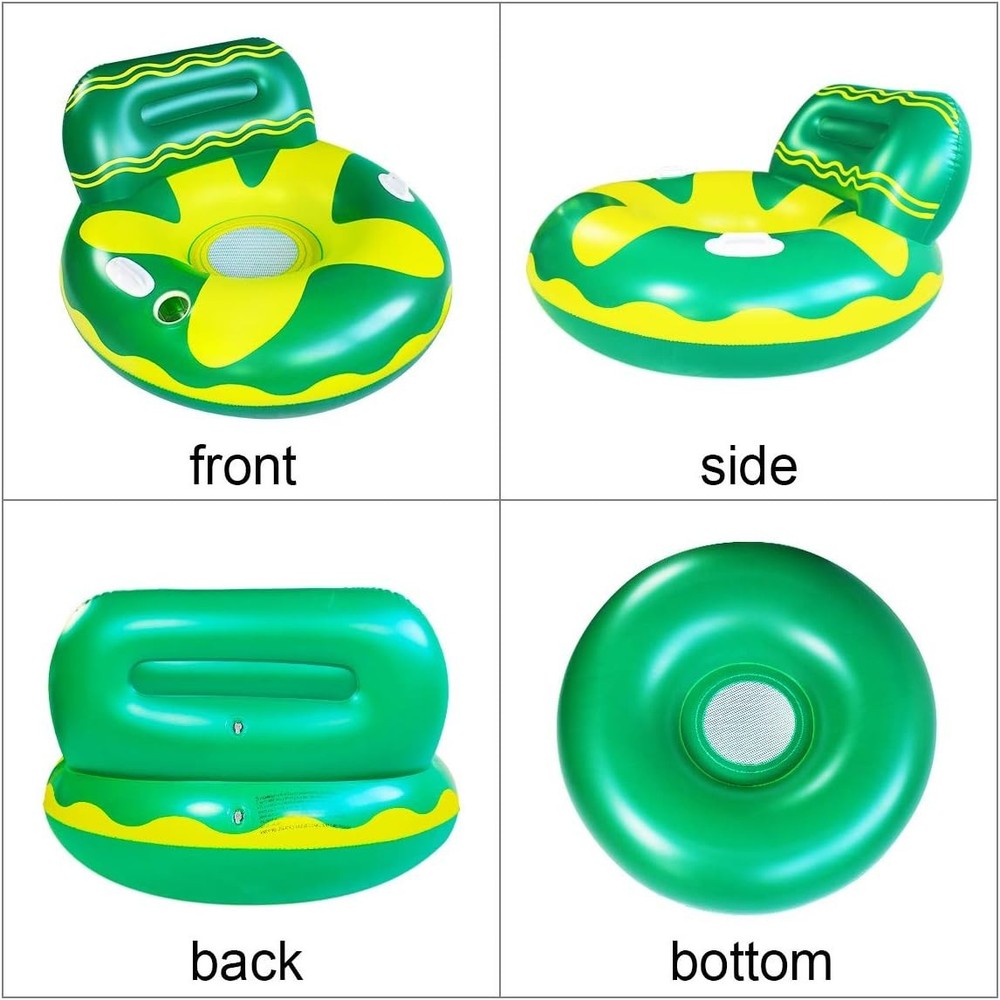 Pool Floats for Adults, Adult Pool Float, mesh Bottom Pool raft, with Two Handle